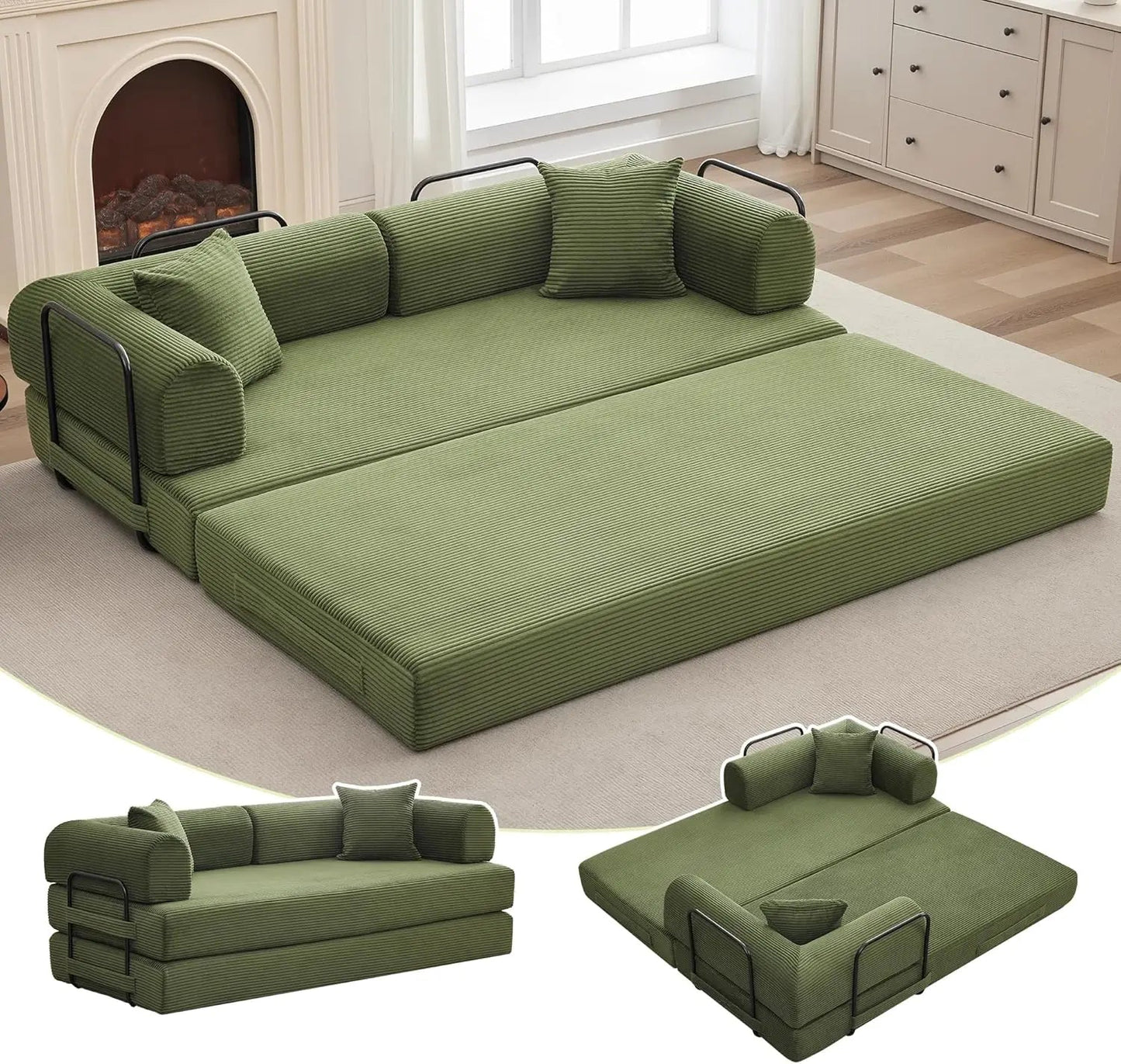 Convertible Sleeper Sofa Bed - DailyBasicNeeds.com