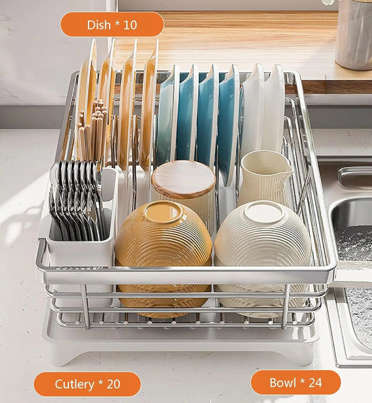 Countertop Dish Drying Rack - DailyBasicNeeds.com