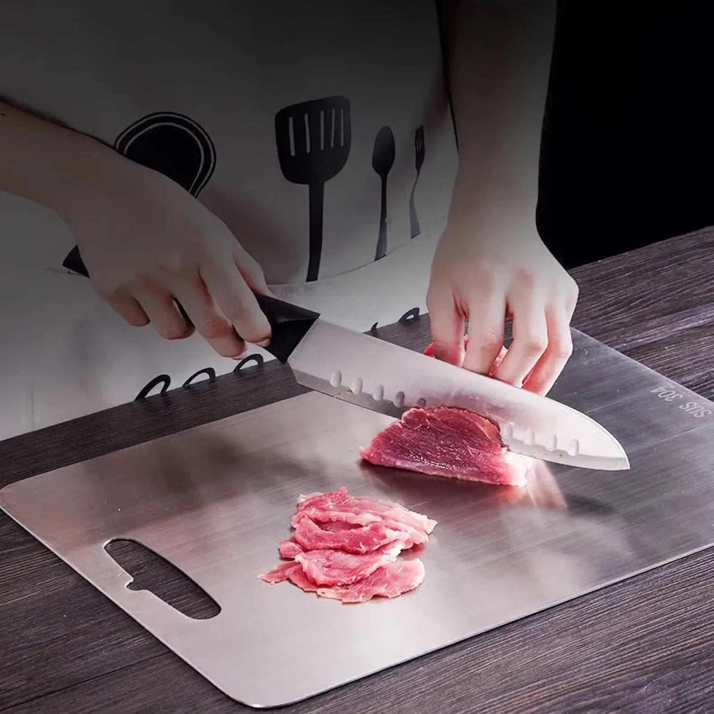 Cutting Boards for Kitchen Stainless Board - DailyBasicNeeds.com