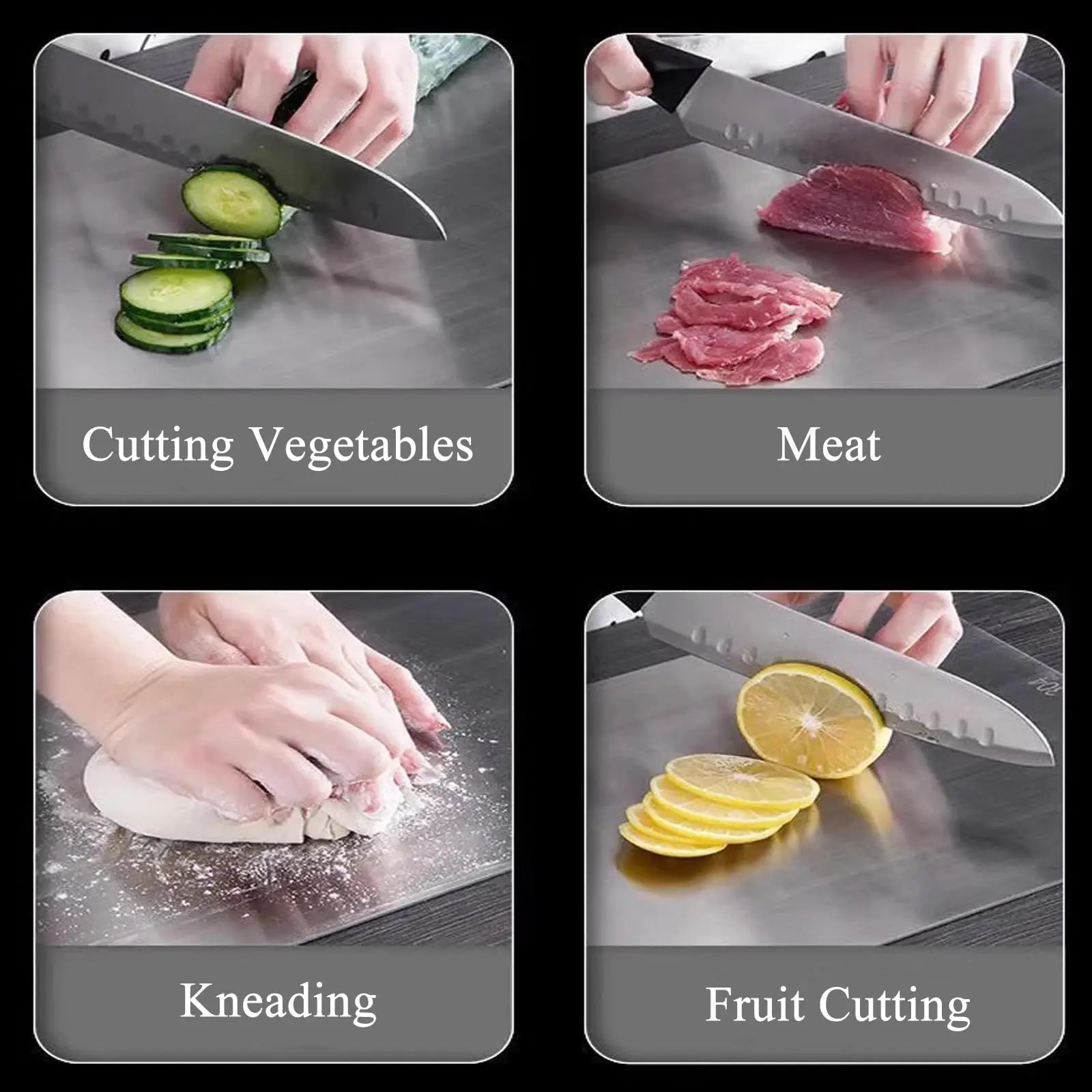 Cutting Boards for Kitchen Stainless Board - DailyBasicNeeds.com