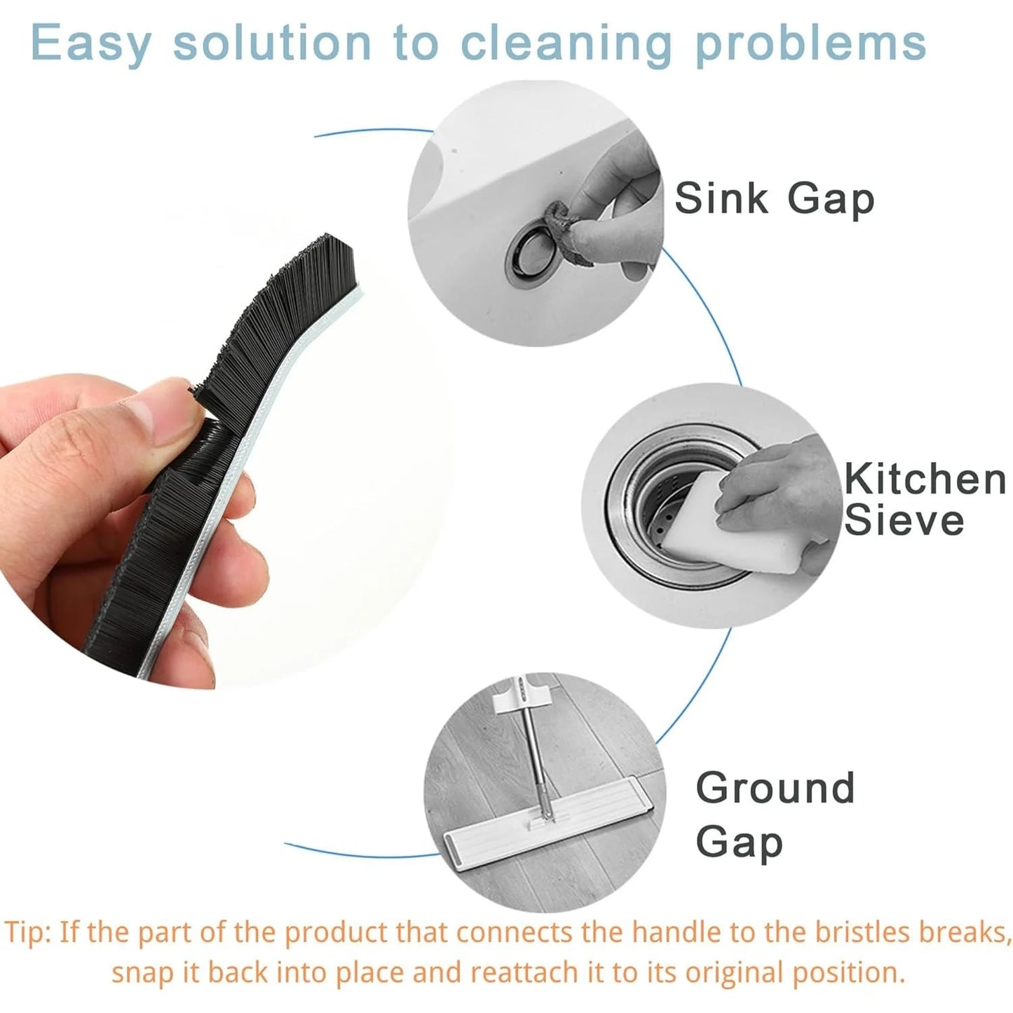 Deep Crevice Cleaning Brush - DailyBasicNeeds.com