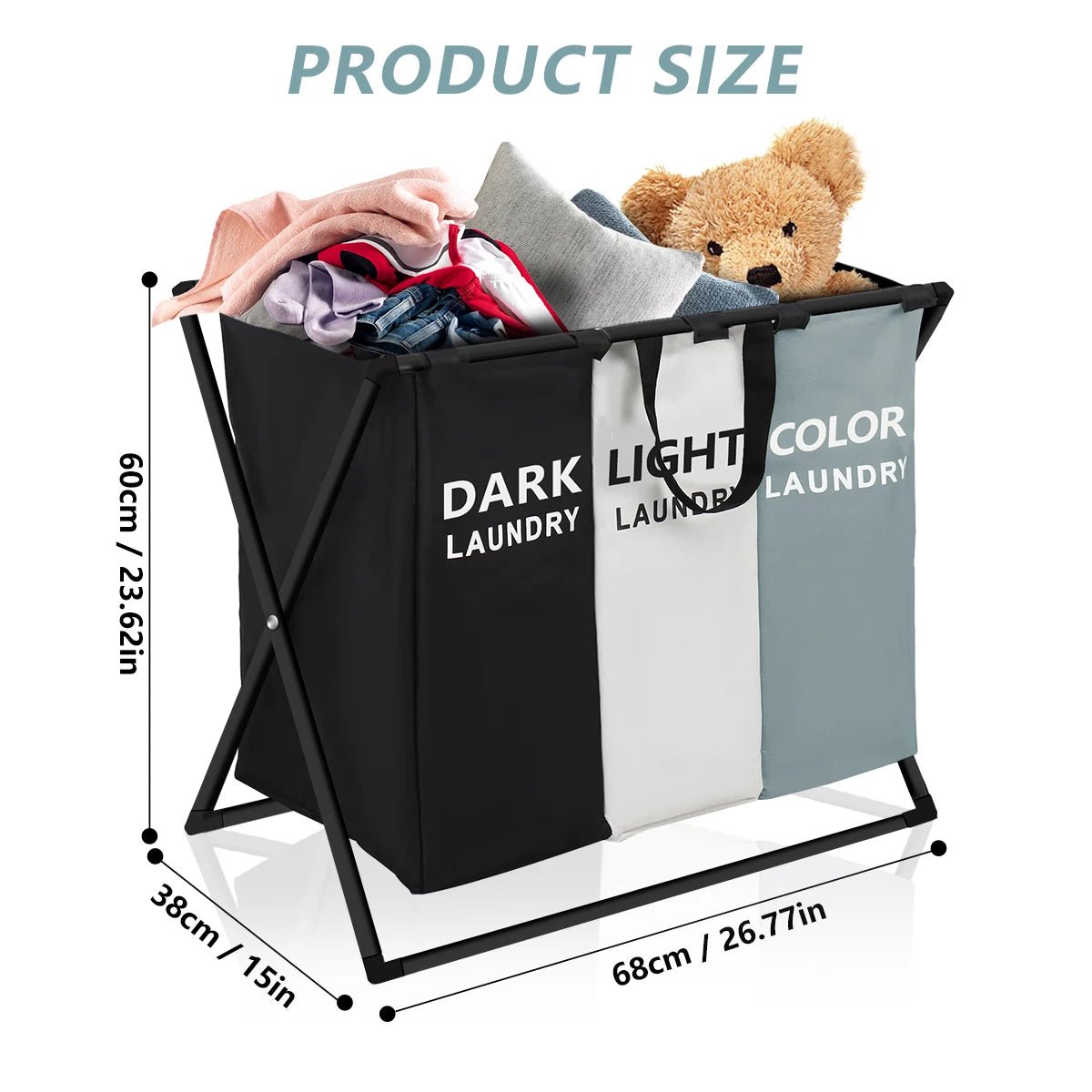 Divided Laundry Basket - DailyBasicNeeds.com