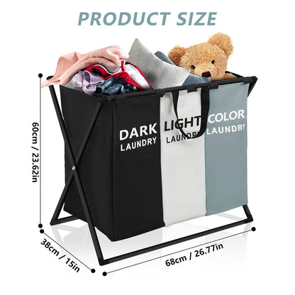Divided Laundry Basket - DailyBasicNeeds.com