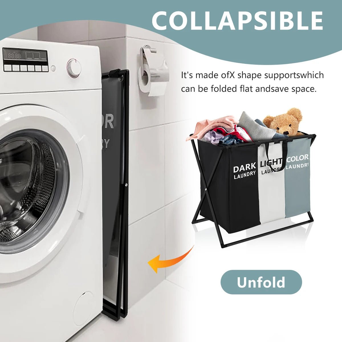 Divided Laundry Basket - DailyBasicNeeds.com