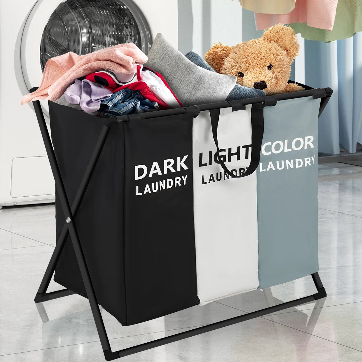 Divided Laundry Basket - DailyBasicNeeds.com