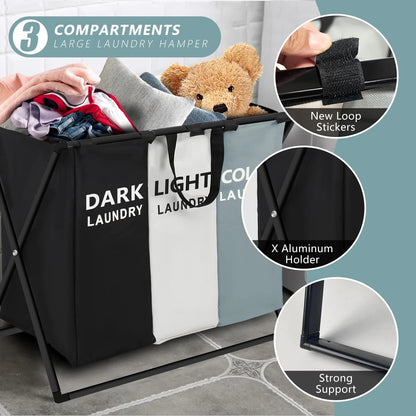 Divided Laundry Basket - DailyBasicNeeds.com