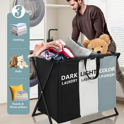 Divided Laundry Basket - DailyBasicNeeds.com