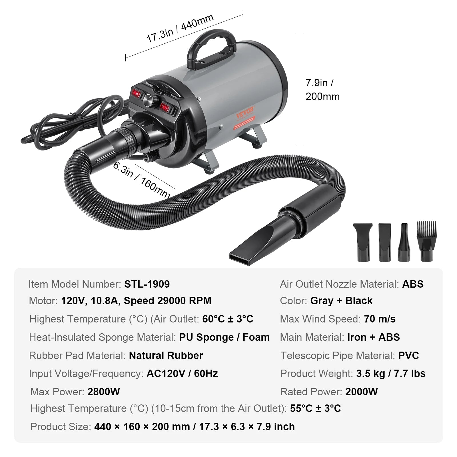 Dog Blow Dryer - DailyBasicNeeds.com
