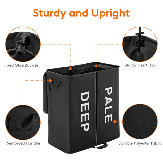 Double Laundry Hamper - DailyBasicNeeds.com