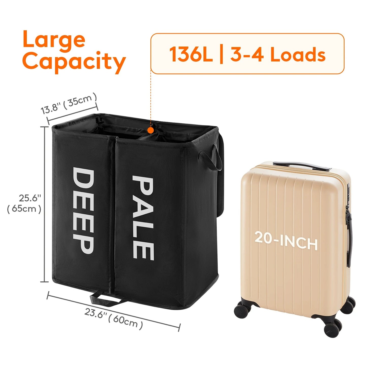 Double Laundry Hamper - DailyBasicNeeds.com