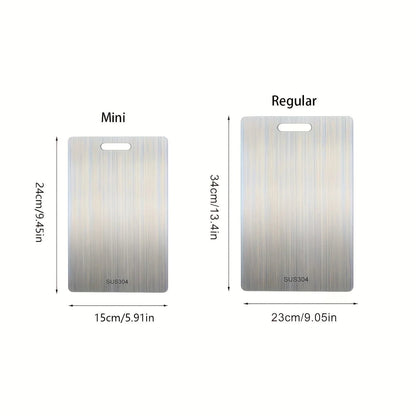 Double - Sided Stainless Steel Cutting Board - DailyBasicNeeds.com