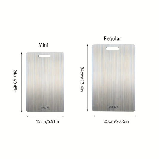 Double - Sided Stainless Steel Cutting Board - DailyBasicNeeds.com