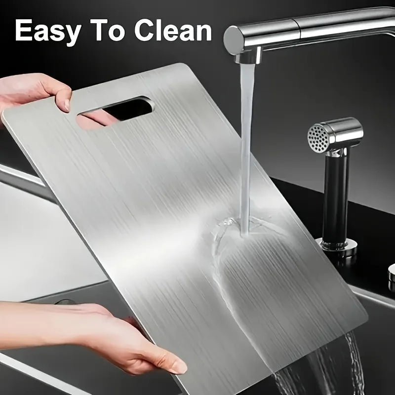 Double - Sided Stainless Steel Cutting Board - DailyBasicNeeds.com