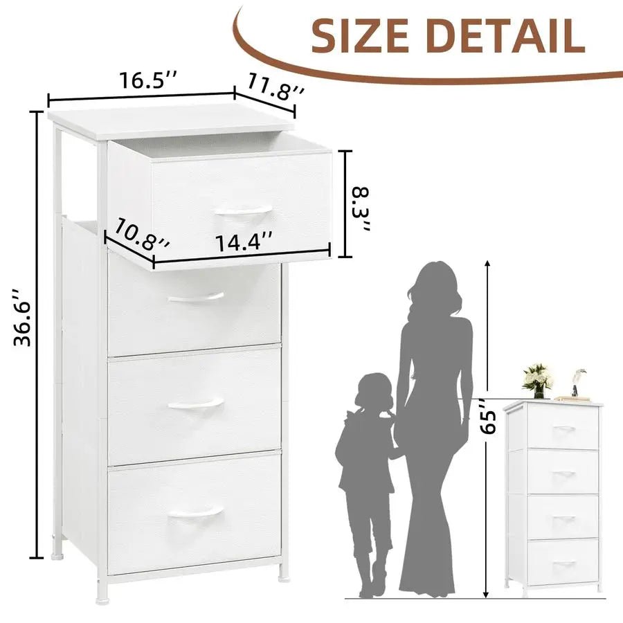 Dresser for Bedroom with 4 Drawers - DailyBasicNeeds.com