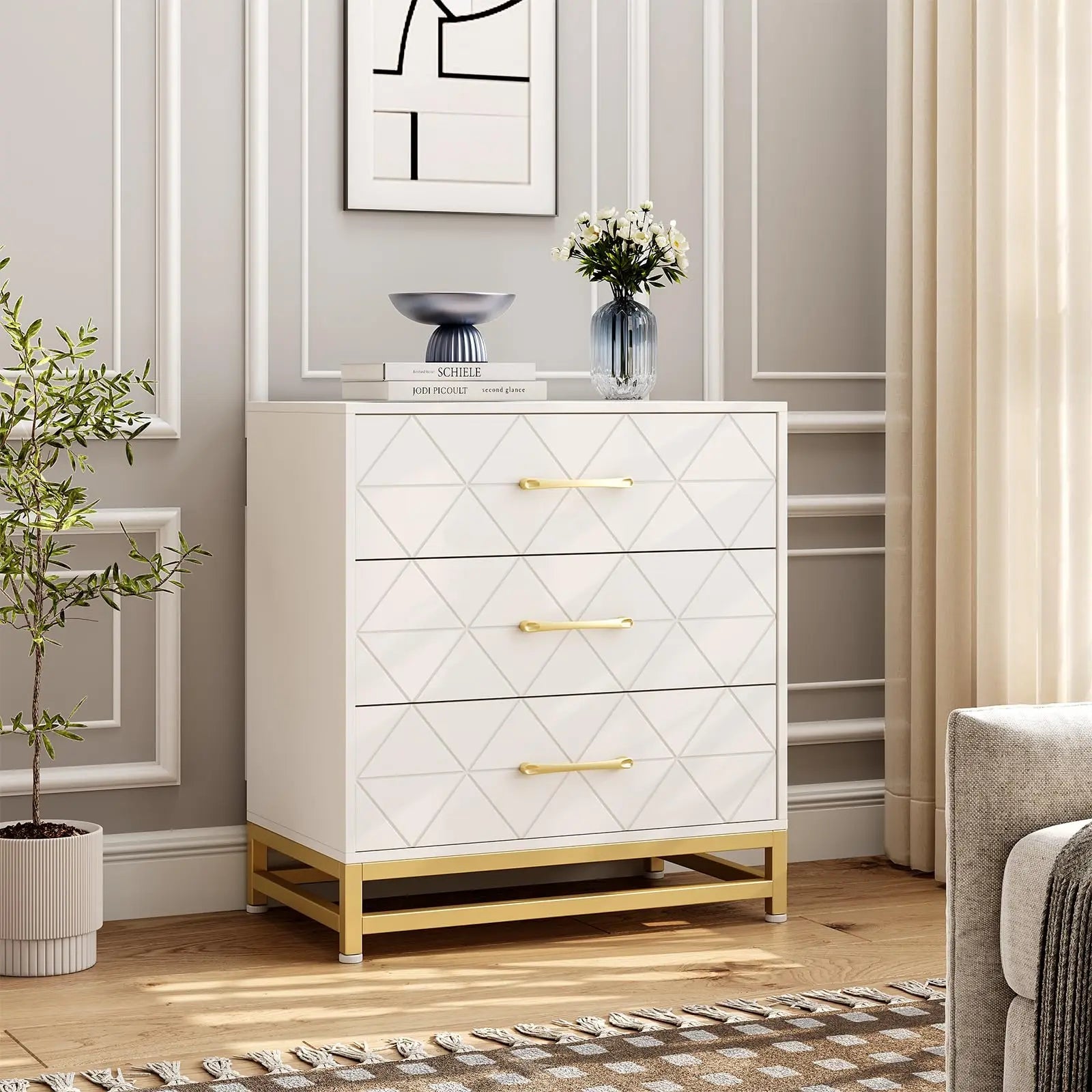 Dresser with 3 Drawers - DailyBasicNeeds.com