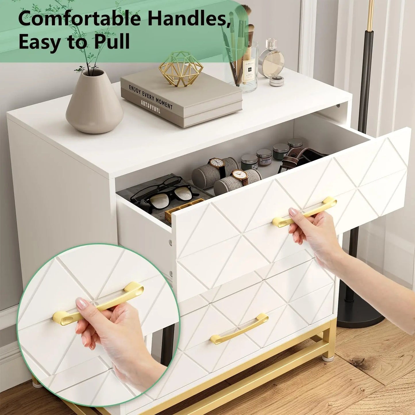 Dresser with 3 Drawers - DailyBasicNeeds.com