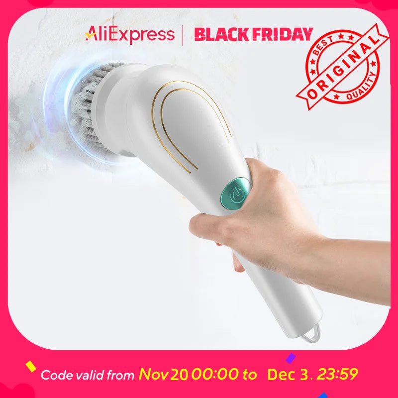 Electric Power Scrubber Kit - DailyBasicNeeds.com