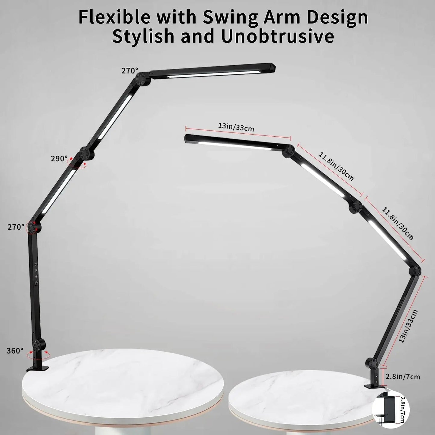 Flexible LED Clamp Desk Lamp - DailyBasicNeeds.com