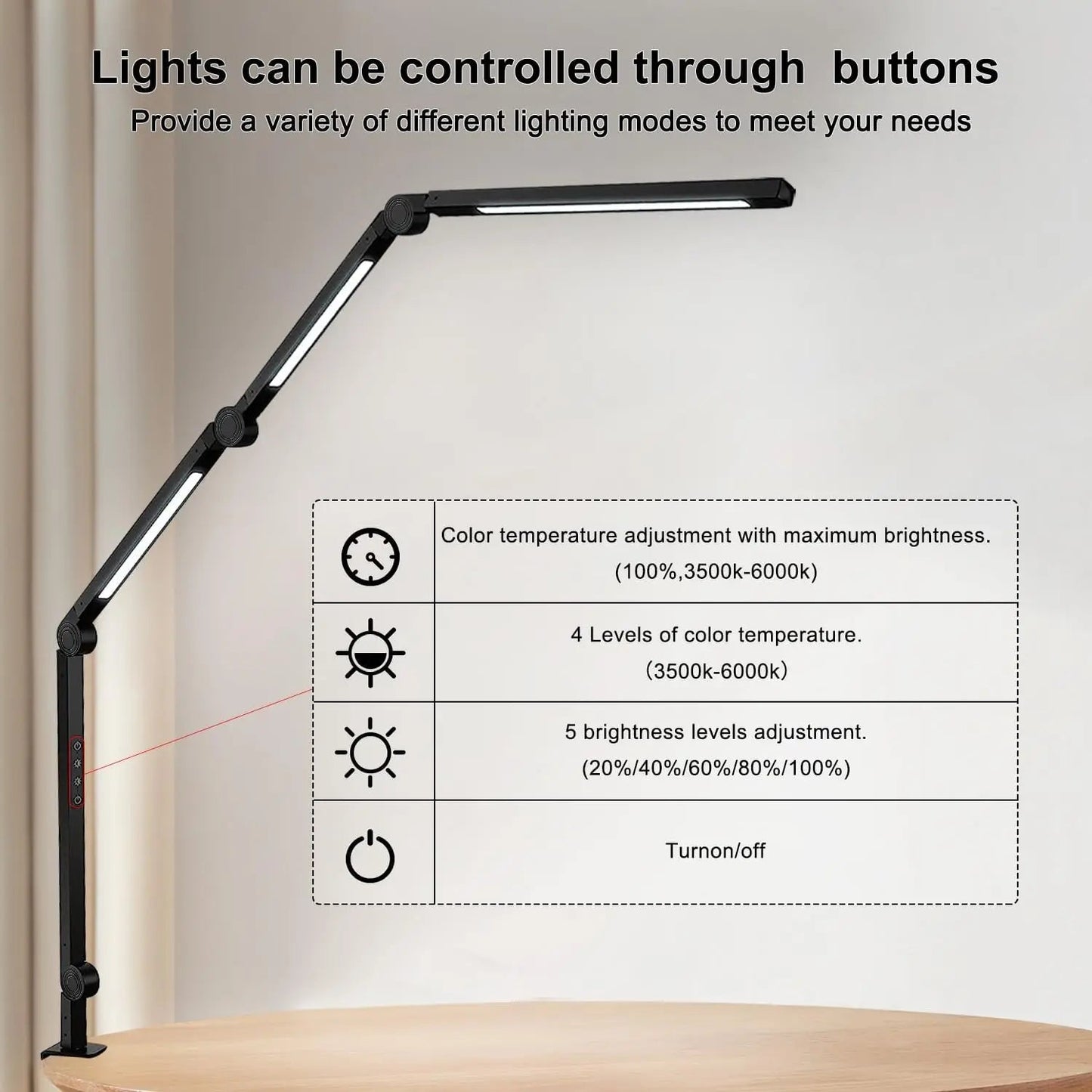 Flexible LED Clamp Desk Lamp - DailyBasicNeeds.com