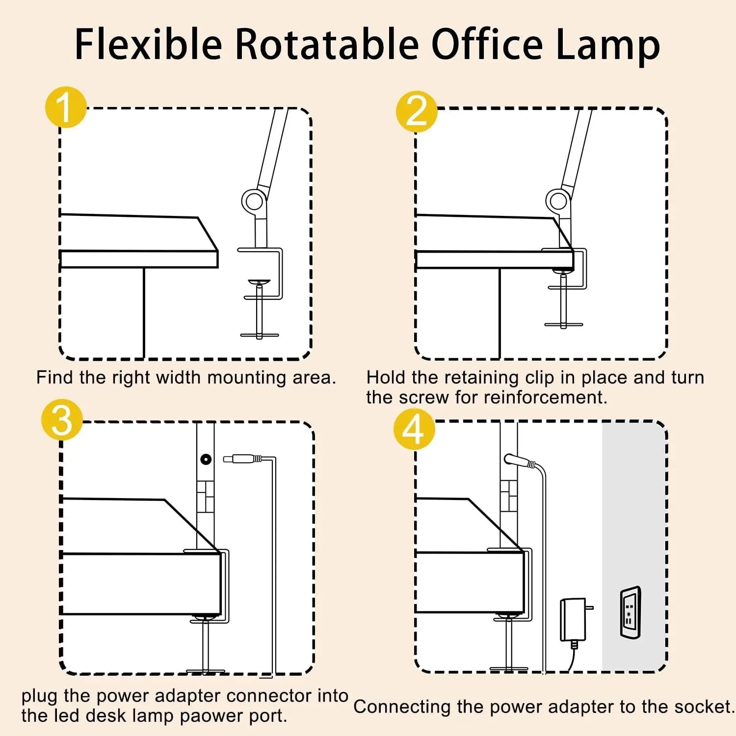 Flexible LED Clamp Desk Lamp - DailyBasicNeeds.com
