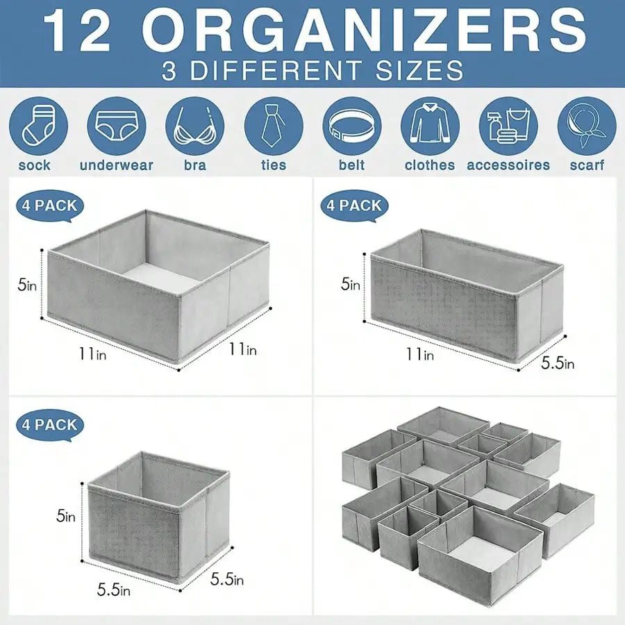 Foldable Fabric Storage Boxes - DailyBasicNeeds.com