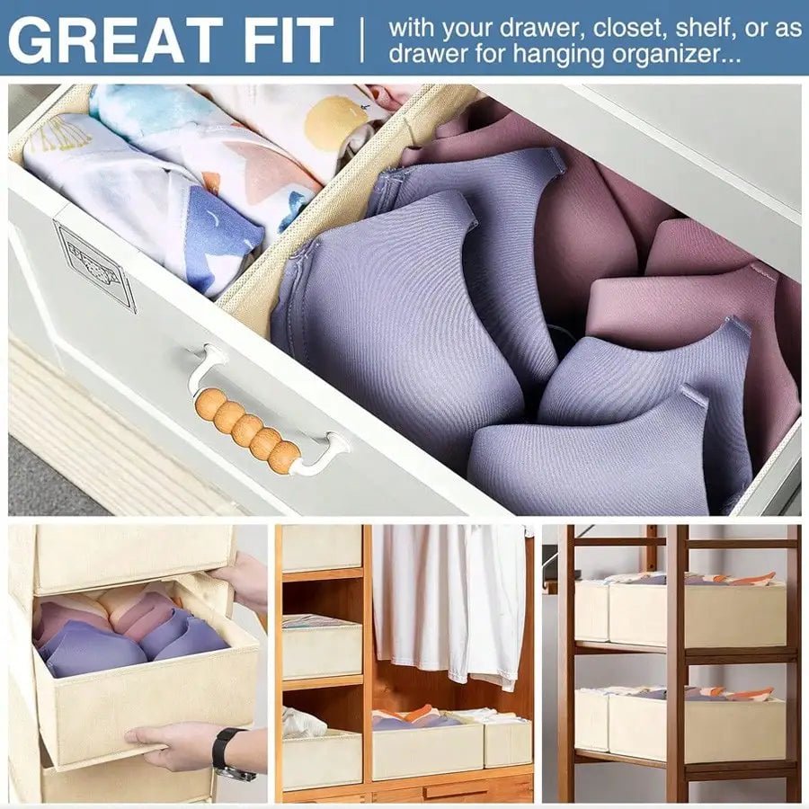 Foldable Fabric Storage Boxes - DailyBasicNeeds.com