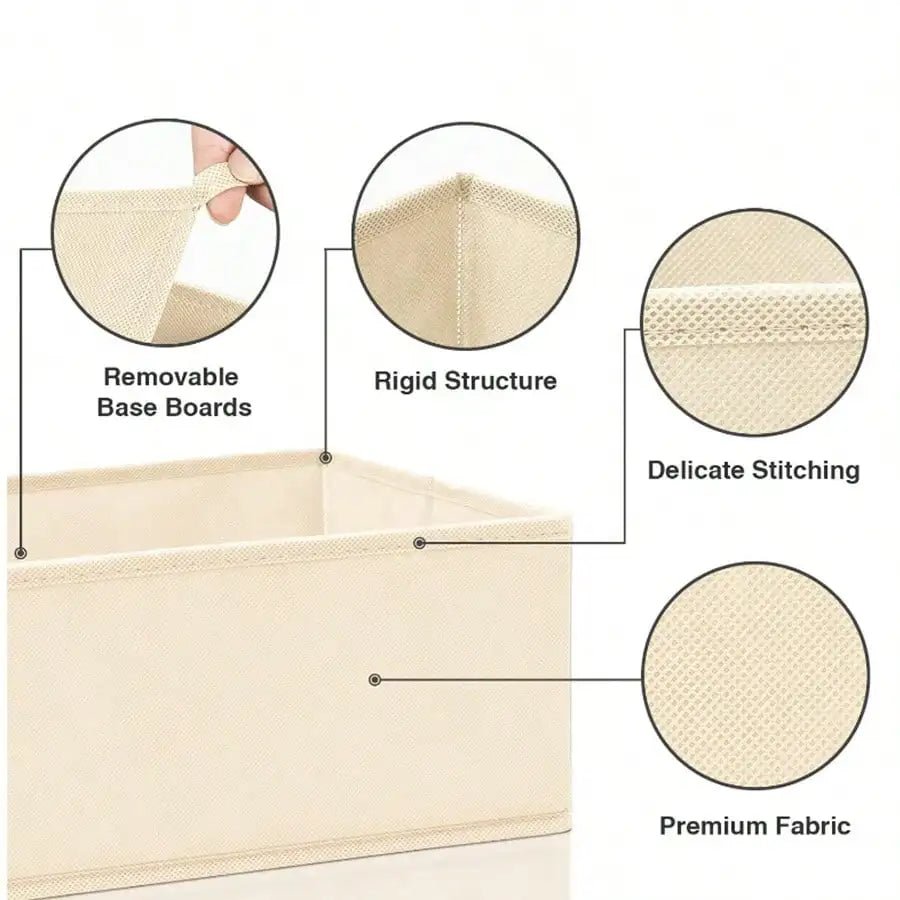 Foldable Fabric Storage Boxes - DailyBasicNeeds.com