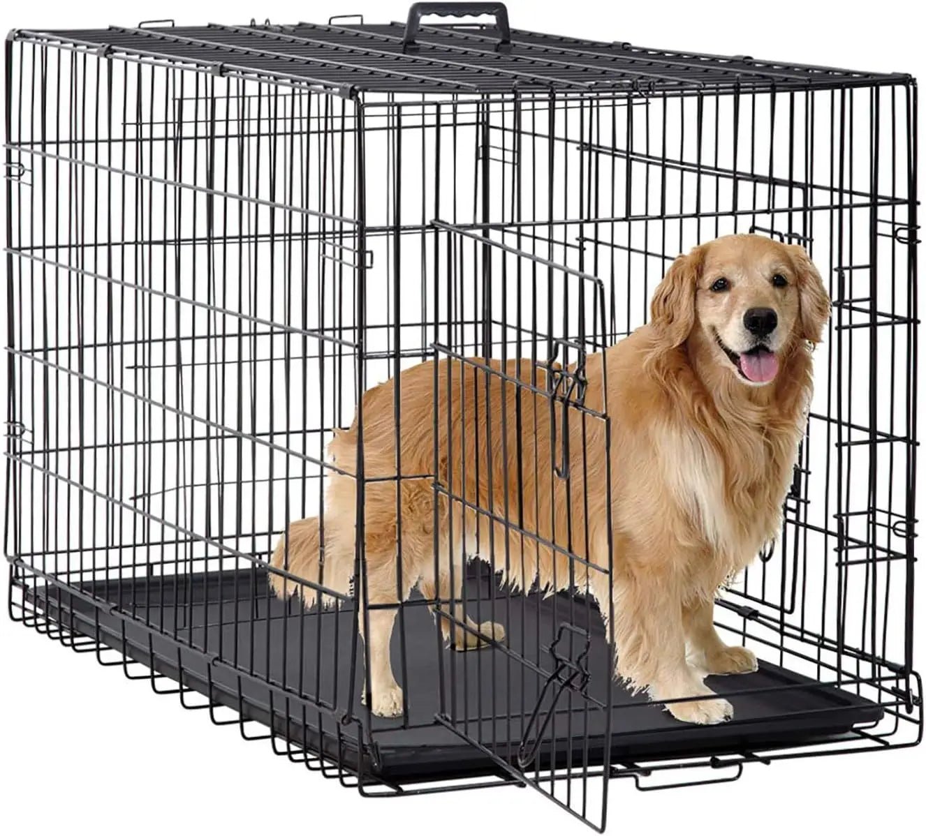 Foldable Metal Kennel - DailyBasicNeeds.com