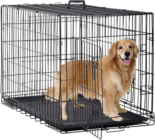 Foldable Metal Kennel - DailyBasicNeeds.com