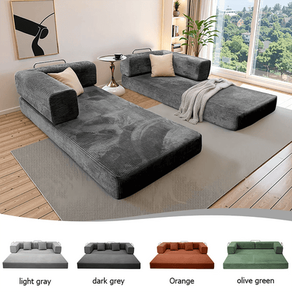 Foldable sofa bed with a removable backrest - DailyBasicNeeds.com