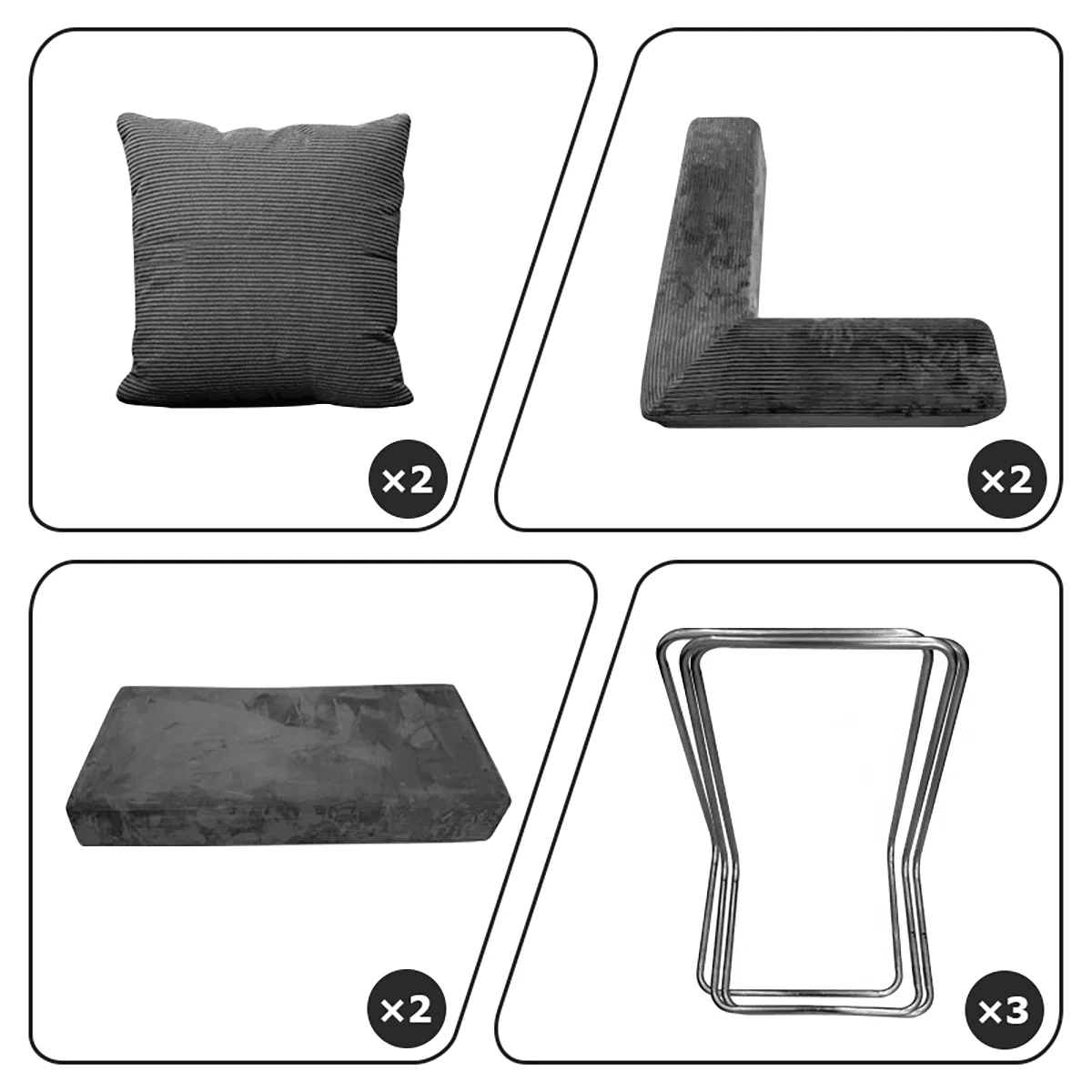 Foldable sofa bed with a removable backrest - DailyBasicNeeds.com