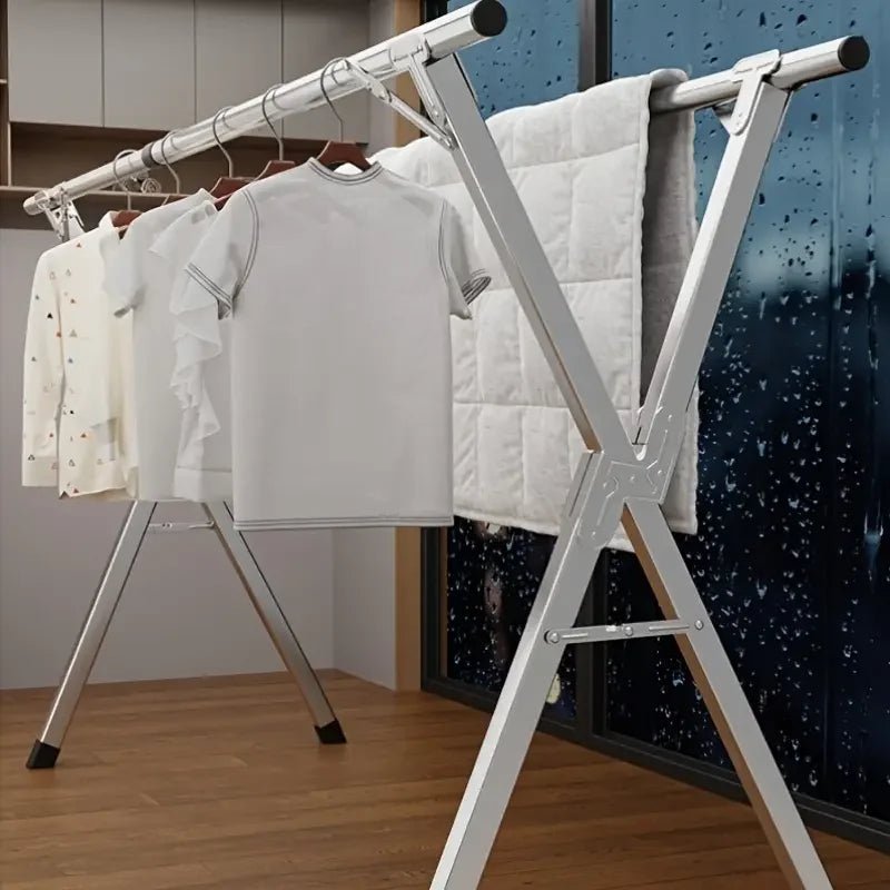 Folding Metal Drying Rack - DailyBasicNeeds.com