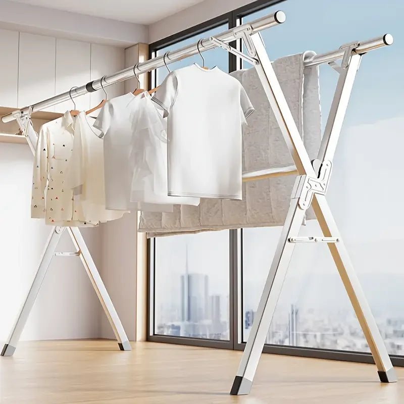 Folding Metal Drying Rack - DailyBasicNeeds.com