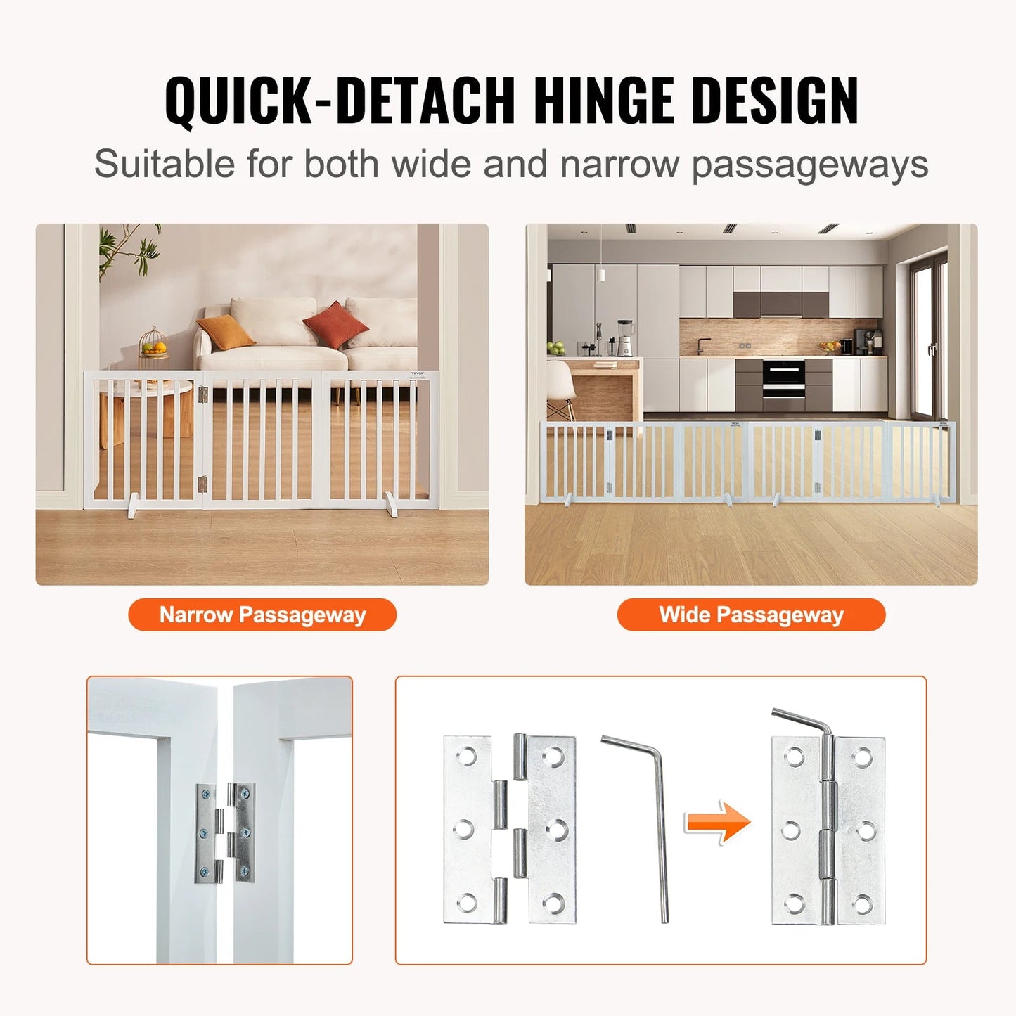 Free Standing Dog Gate - DailyBasicNeeds.com