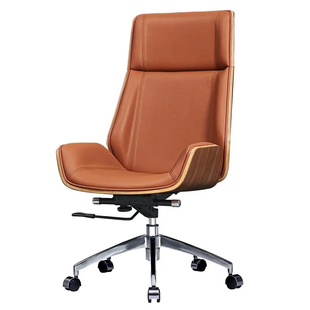 Genuine Leather Office Chair - DailyBasicNeeds.com