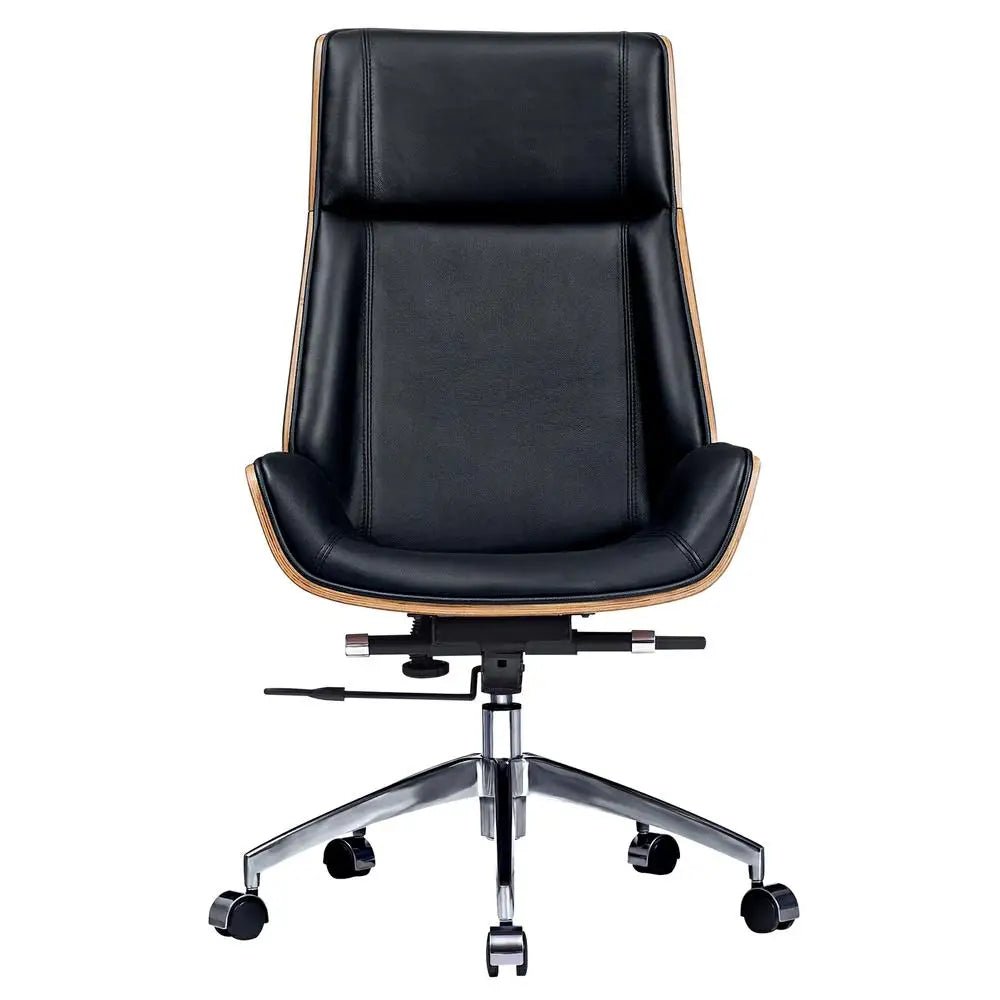 Genuine Leather Office Chair - DailyBasicNeeds.com