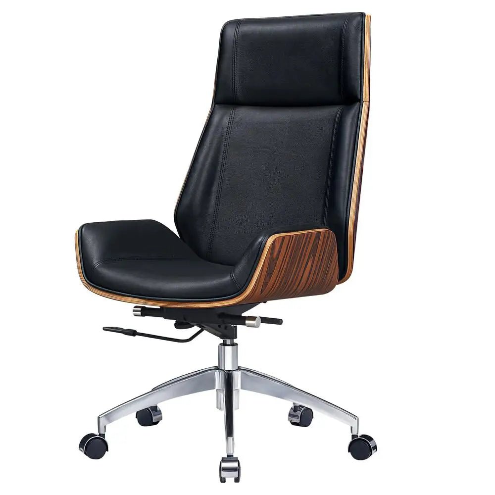 Genuine Leather Office Chair - DailyBasicNeeds.com