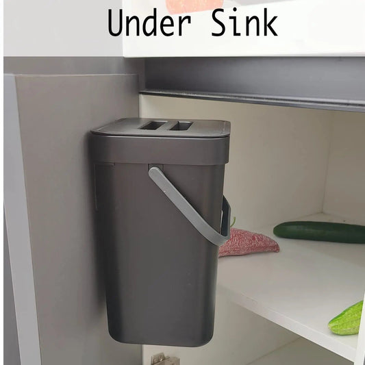Hanging Trash Can Under Sink - DailyBasicNeeds.com