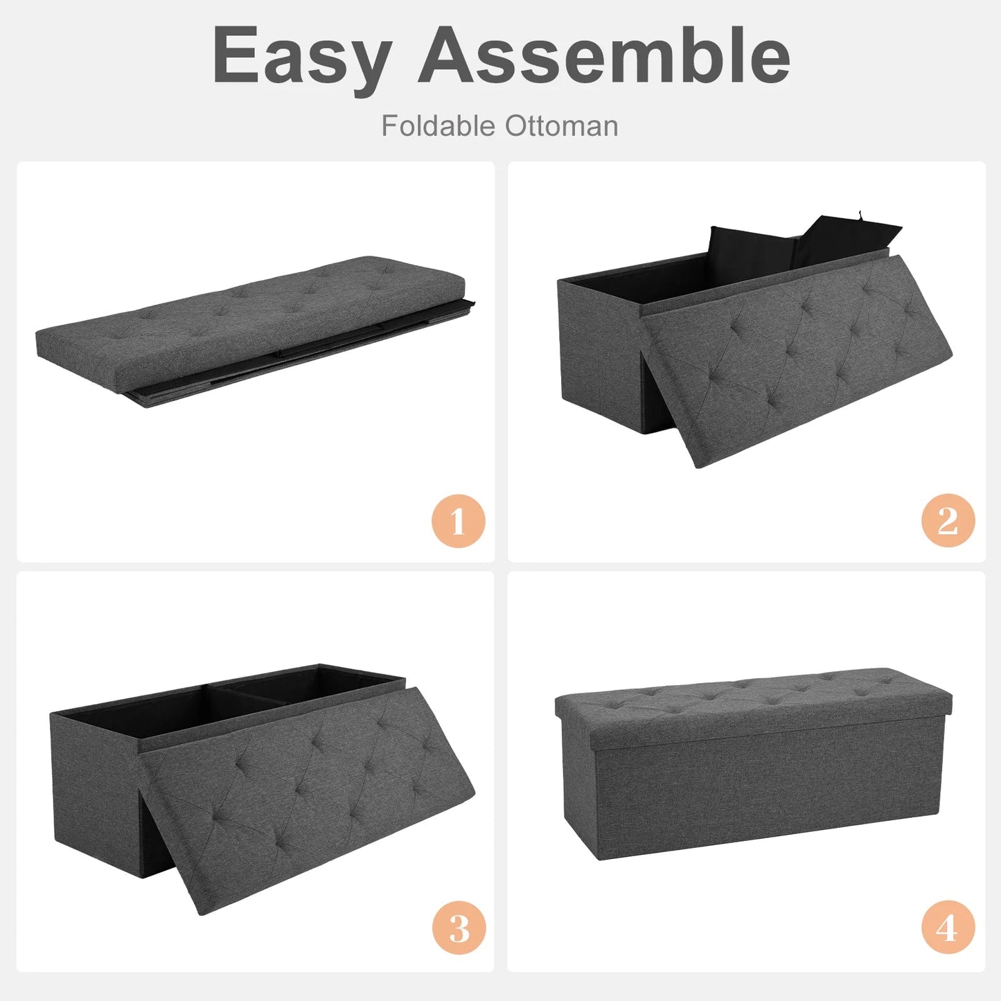 Hidden Storage Footstool - DailyBasicNeeds.com