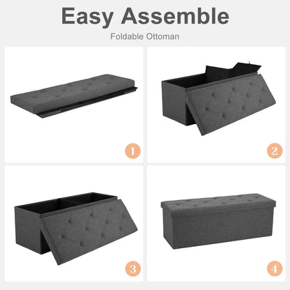 Hidden Storage Footstool - DailyBasicNeeds.com