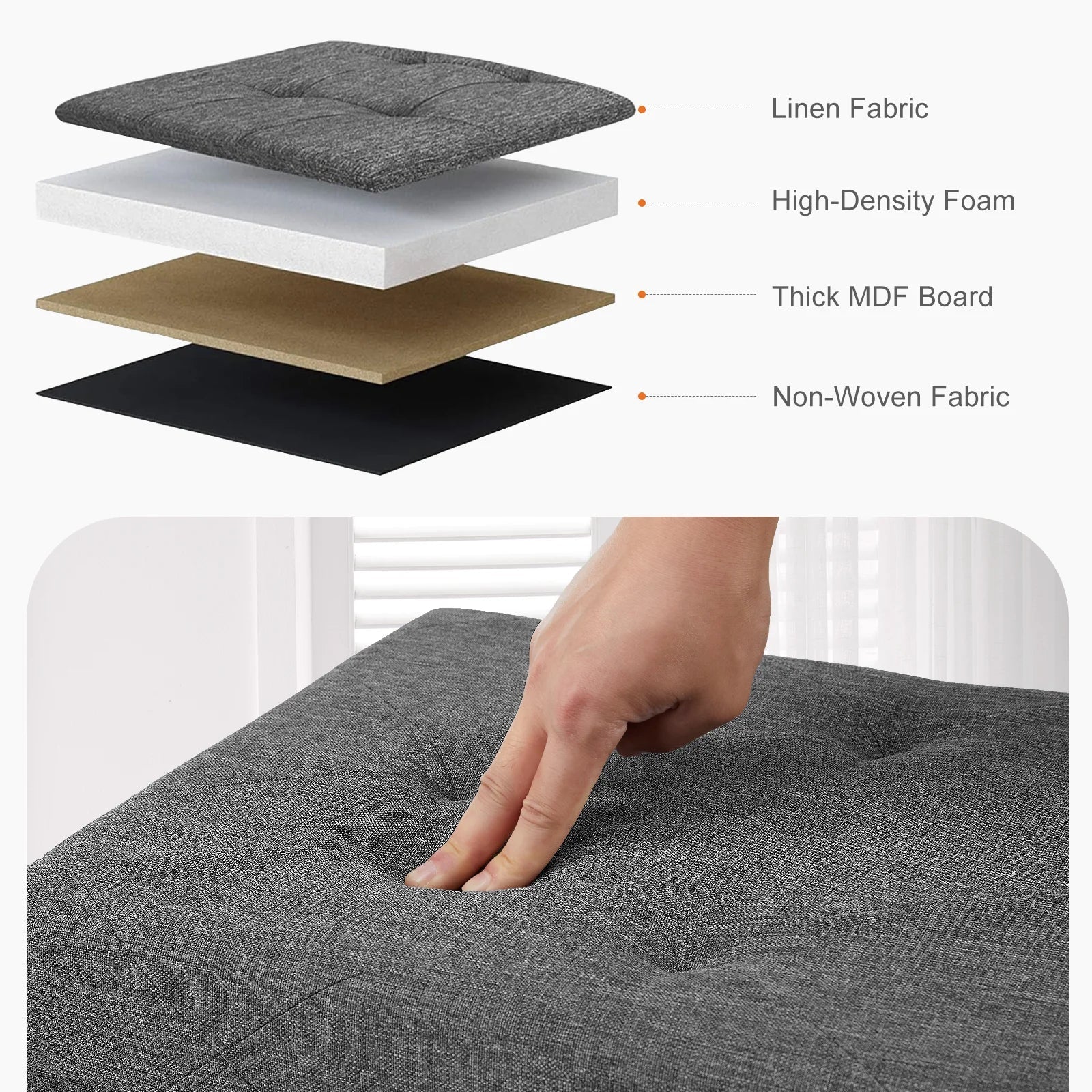 Hidden Storage Footstool - DailyBasicNeeds.com