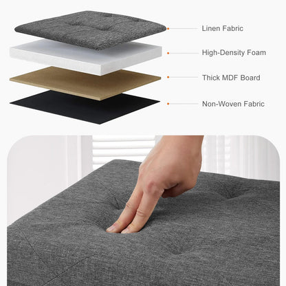 Hidden Storage Footstool - DailyBasicNeeds.com