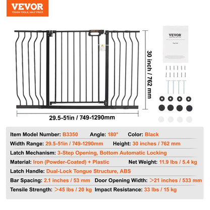 High Dog Gate Easy Step Walk Thru - DailyBasicNeeds.com