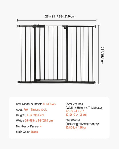 High Dog Gate Easy Step Walk Thru - DailyBasicNeeds.com