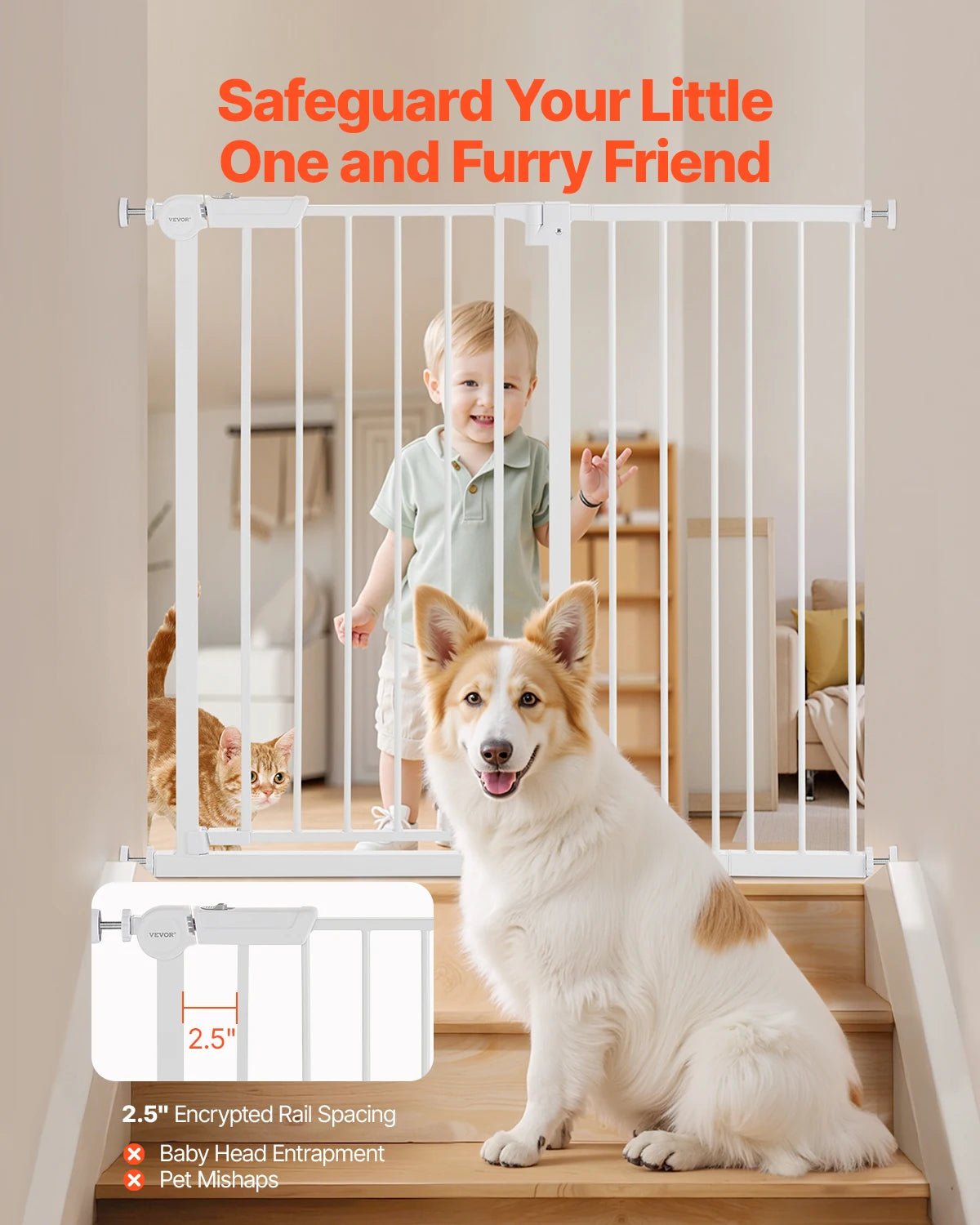 High Dog Gate Easy Step Walk Thru - DailyBasicNeeds.com