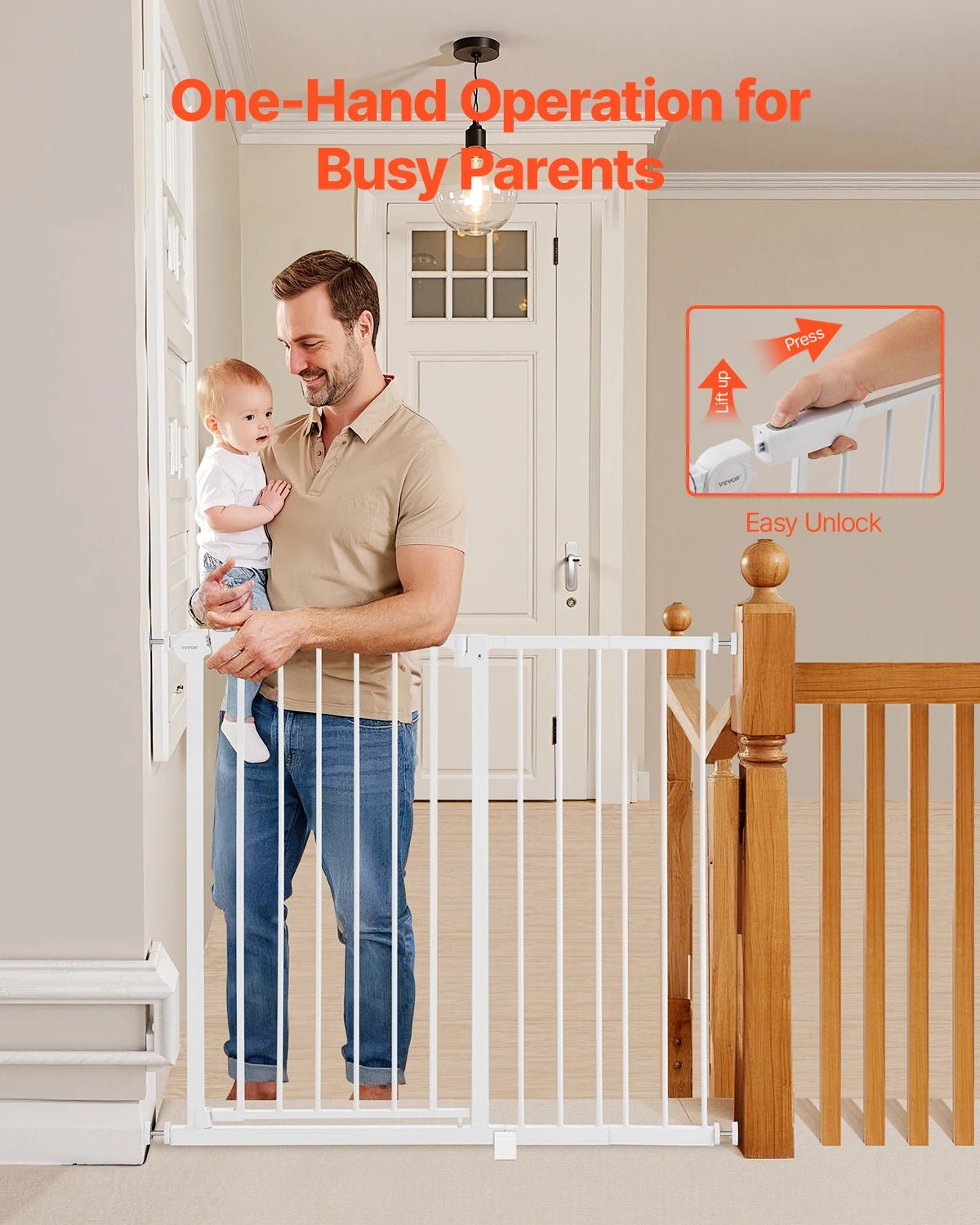High Dog Gate Easy Step Walk Thru - DailyBasicNeeds.com