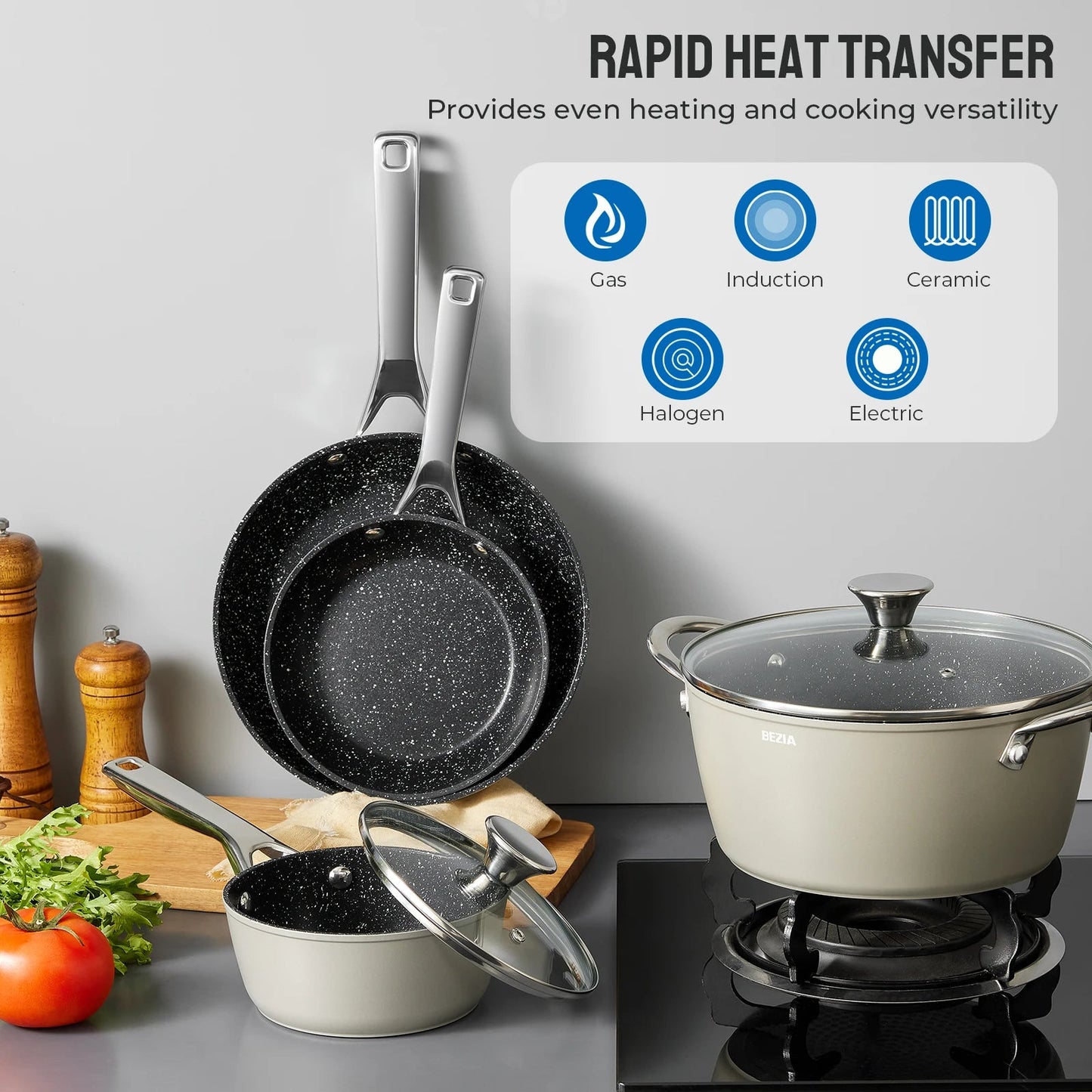 Induction Nonstick Cookware - DailyBasicNeeds.com
