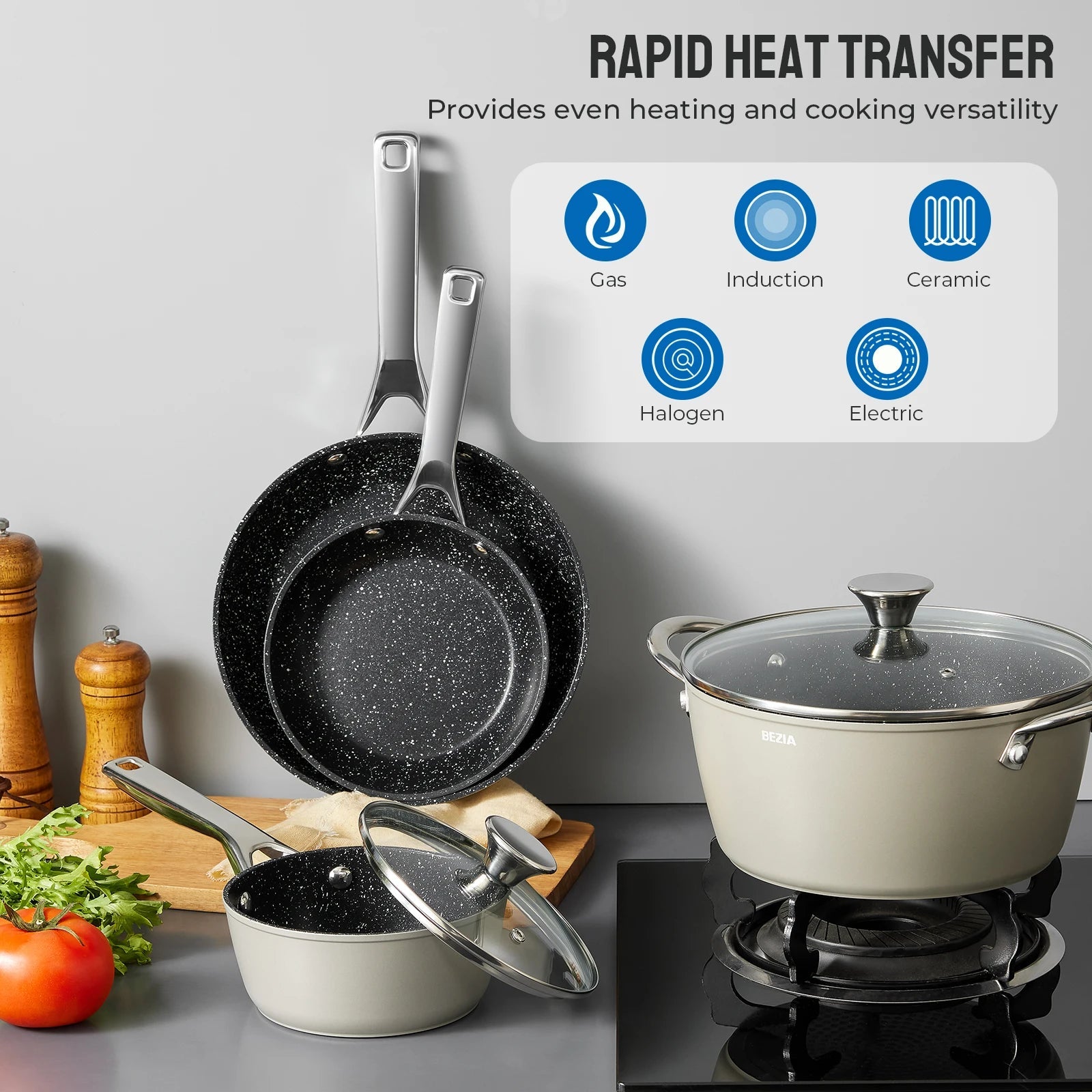 Induction Nonstick Cookware - DailyBasicNeeds.com