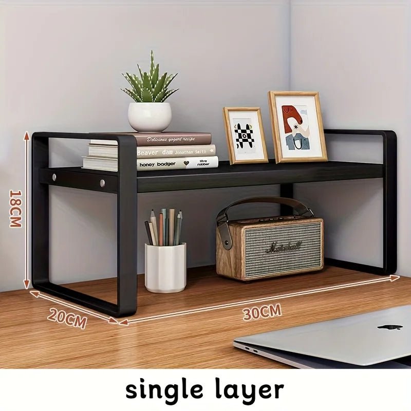 Iron Office Desk Storage Rack - DailyBasicNeeds.com