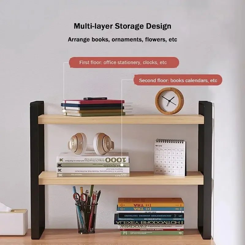 Iron Office Desk Storage Rack - DailyBasicNeeds.com